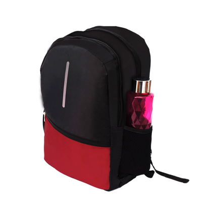 PB9 |  Black and Red DucoArt Band Laptop Bag| 18DX51WX52H cm, Weight:  62 gm