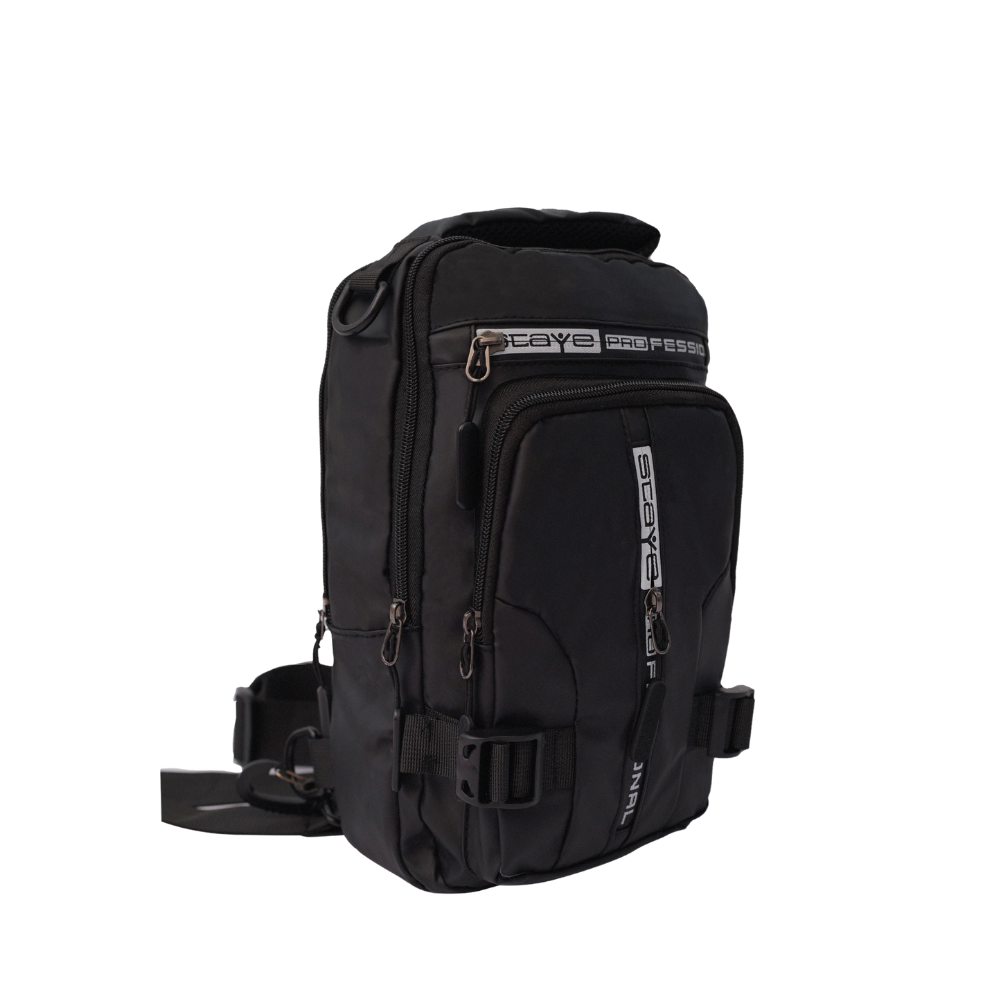 PB16 | DucoArt Mini Campaign Backpack for Men and Women (Black)