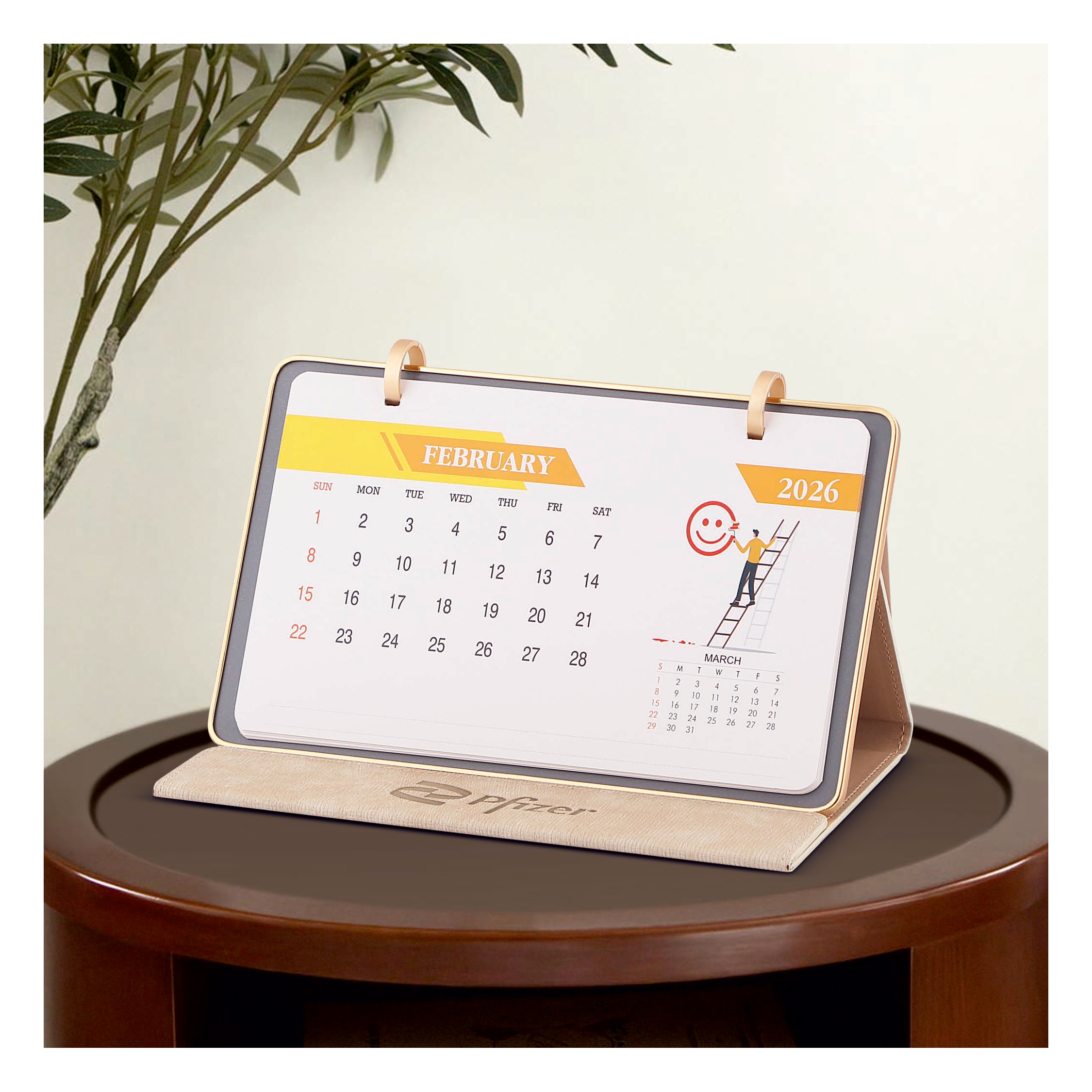 plastic table calender