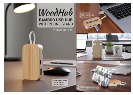 BAMBOO USB HUB