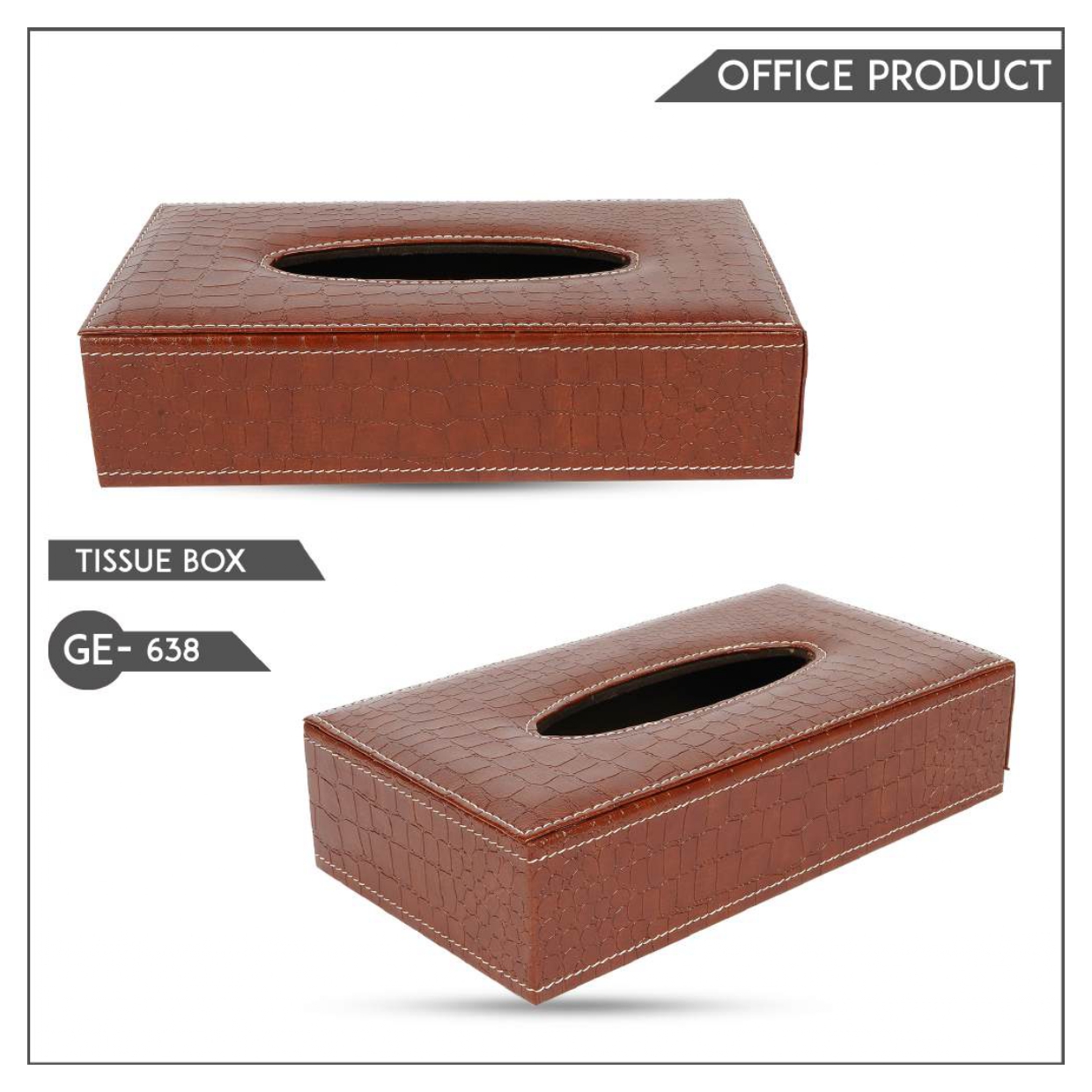 LEATHER TISSUE BOX